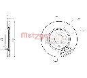 Disc frana METZGER 6110578</br>Piesa auto pentru NISSAN TIIDA limuzina (SC11X)  1.5 dCi