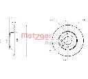 Disc frana METZGER 6110585</br>Piesa auto pentru Frana disc