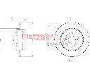 Disc frana METZGER 6110617</br>Piesa auto pentru Frana disc