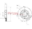 Disc frana METZGER 6110627</br>Piesa auto pentru Frana disc