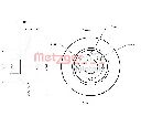 Disc frana METZGER 6110650</br>Piesa auto pentru Frana disc