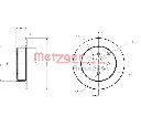 Disc frana METZGER 6110710</br>Piesa auto pentru Frana disc