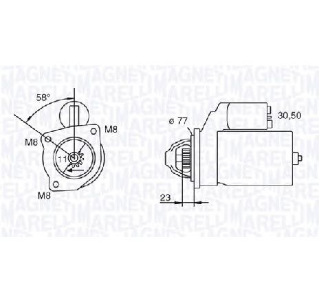 Starter MAGNETI MARELLI 063112003010</br>Piesa auto pentru Sistem pornire Starter MAGNETI MARELLI 063112003010</br>Piesa auto pentru Sistem pornire
