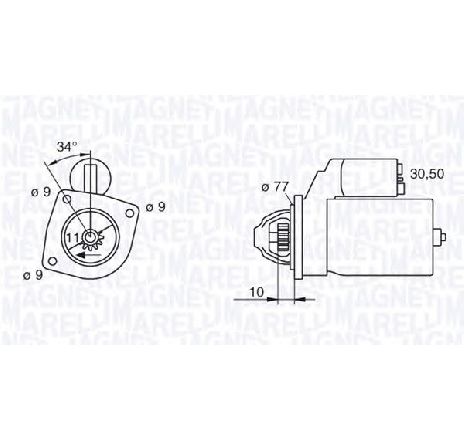 Starter MAGNETI MARELLI 063113003010</br>Piesa auto pentru Sistem pornire Starter MAGNETI MARELLI 063113003010</br>Piesa auto pentru Sistem pornire
