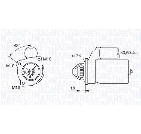 Starter MAGNETI MARELLI 063280008010</br>Piesa auto pentru Sistem pornire Starter MAGNETI MARELLI 063280008010</br>Piesa auto pentru Sistem pornire