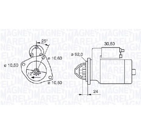 Starter MAGNETI MARELLI 063280020010</br>Piesa auto pentru Sistem pornire Starter MAGNETI MARELLI 063280020010</br>Piesa auto pentru Sistem pornire