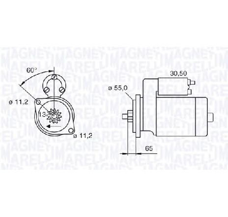 Starter MAGNETI MARELLI 063280051010 Starter MAGNETI MARELLI 063280051010