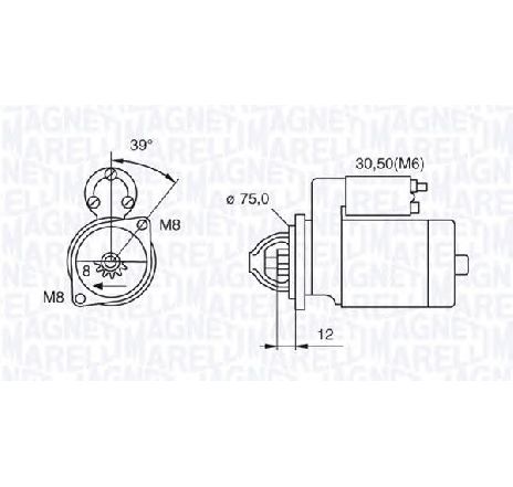 Starter MAGNETI MARELLI 063522607010</br>Piesa auto pentru Sistem pornire Starter MAGNETI MARELLI 063522607010</br>Piesa auto pentru Sistem pornire