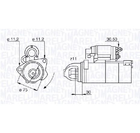 Starter MAGNETI MARELLI 063523803010 Starter MAGNETI MARELLI 063523803010