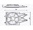 Ventilator, radiator MAGNETI MARELLI 069422457010</br>Piesa auto pentru Sistem de racire motor