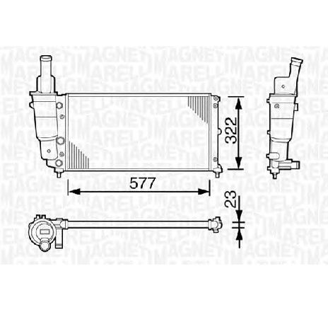 Radiator, racire motor MAGNETI MARELLI 350213114003</br>Piesa auto pentru Radiator racire apa/ ulei Radiator, racire motor MAGNETI MARELLI 350213114003</br>Piesa auto pentru Radiator racire apa/ ulei