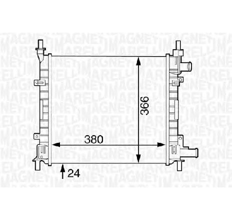 Radiator, racire motor MAGNETI MARELLI 350213121800</br>Piesa auto pentru Radiator racire apa/ ulei Radiator, racire motor MAGNETI MARELLI 350213121800</br>Piesa auto pentru Radiator racire apa/ ulei