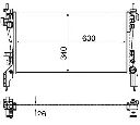 Radiator, racire motor MAGNETI MARELLI 350213130200