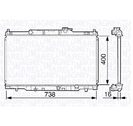 Radiator, racire motor MAGNETI MARELLI 350213133200</br>Piesa auto pentru Radiator racire apa/ ulei Radiator, racire motor MAGNETI MARELLI 350213133200</br>Piesa auto pentru Radiator racire apa/ ulei