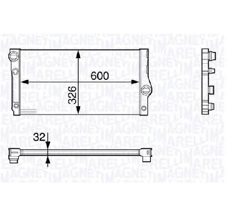 Radiator, racire motor MAGNETI MARELLI 350213140600</br>Piesa auto pentru Radiator racire apa/ ulei Radiator, racire motor MAGNETI MARELLI 350213140600</br>Piesa auto pentru Radiator racire apa/ ulei