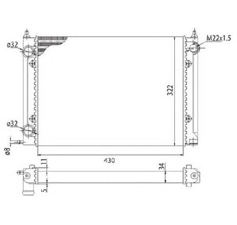 Radiator, racire motor MAGNETI MARELLI 350213202003</br>Piesa auto pentru Radiator racire apa/ ulei Radiator, racire motor MAGNETI MARELLI 350213202003</br>Piesa auto pentru Radiator racire apa/ ulei
