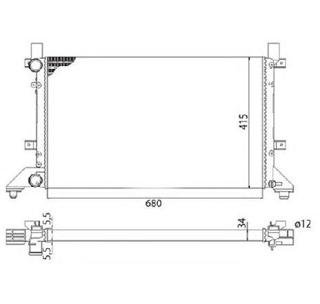 Radiator, racire motor MAGNETI MARELLI 350213521003</br>Piesa auto pentru Radiator racire apa/ ulei Radiator, racire motor MAGNETI MARELLI 350213521003</br>Piesa auto pentru Radiator racire apa/ ulei
