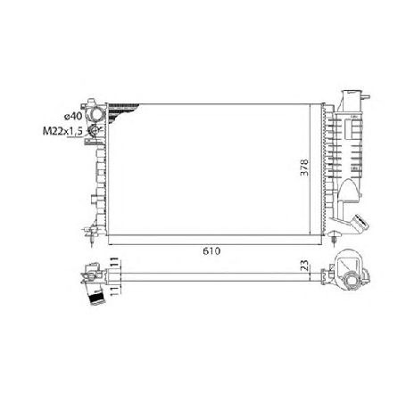 Radiator, racire motor MAGNETI MARELLI 350213522003</br>Piesa auto pentru Radiator racire apa/ ulei Radiator, racire motor MAGNETI MARELLI 350213522003</br>Piesa auto pentru Radiator racire apa/ ulei