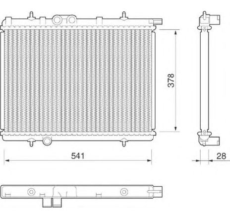 Radiator, racire motor MAGNETI MARELLI 350213797000 Radiator, racire motor MAGNETI MARELLI 350213797000