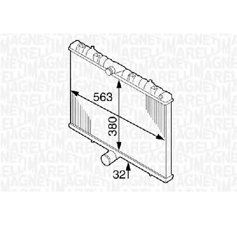Radiator, racire motor MAGNETI MARELLI 350213904000 Radiator, racire motor MAGNETI MARELLI 350213904000