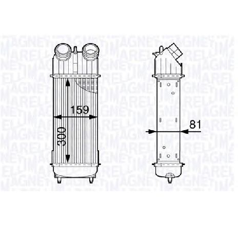 Intercooler, compresor MAGNETI MARELLI 351319202030 Intercooler, compresor MAGNETI MARELLI 351319202030