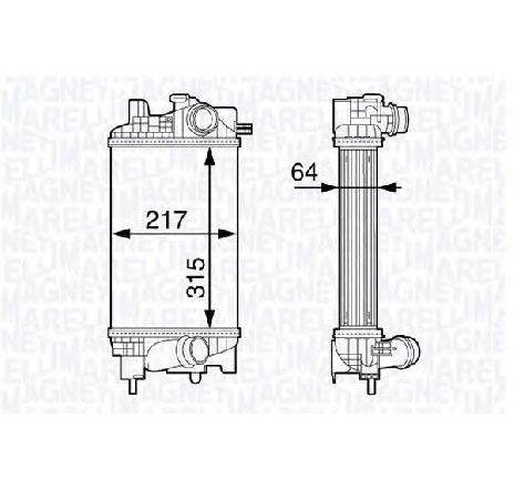 Intercooler, compresor MAGNETI MARELLI 351319203010</br>Piesa auto pentru Turbocompressor Intercooler, compresor MAGNETI MARELLI 351319203010</br>Piesa auto pentru Turbocompressor