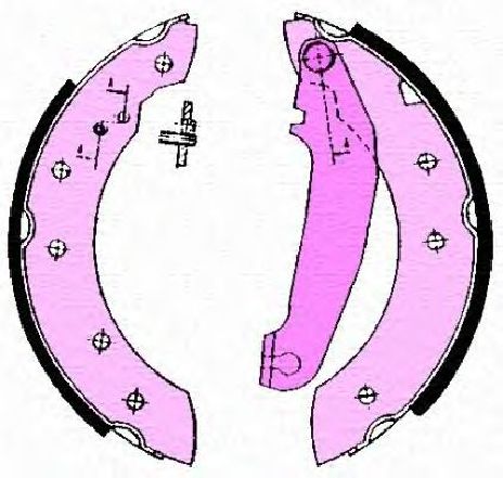 Sabot frana MAGNETI MARELLI 360219192089</br>Piesa auto pentru Frana tambur Sabot frana MAGNETI MARELLI 360219192089</br>Piesa auto pentru Frana tambur